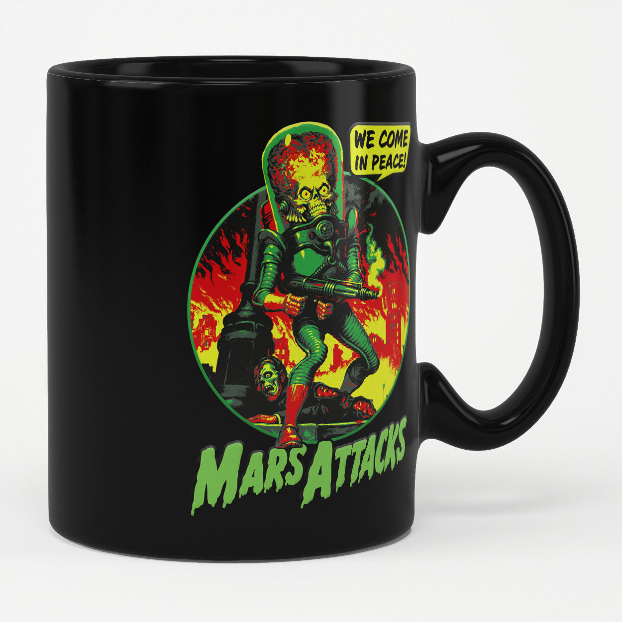 Mars Attacks - We Come In Peace Coffee Mug