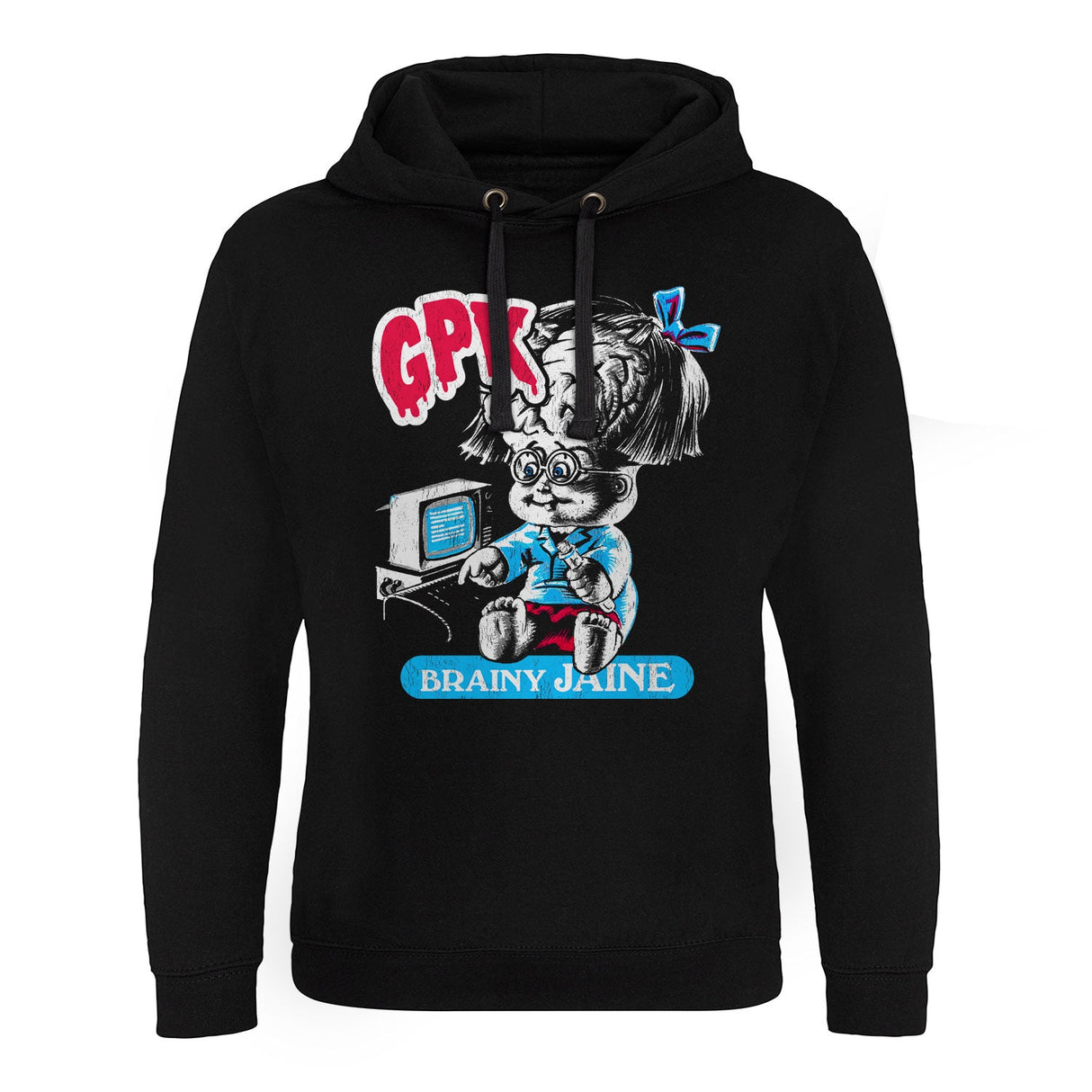 Garbage Pail Kids - Brainy Jaine Epic Hoodie showcasing - Brainy Jaine design