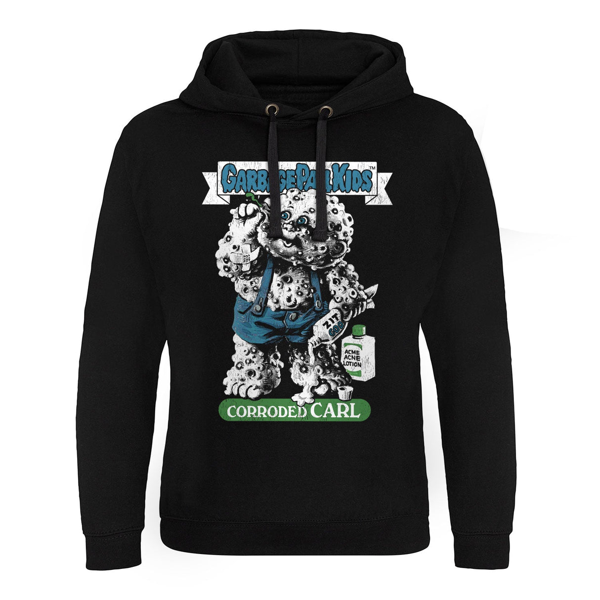 Garbage Pail Kids - Corroded Carl Epic Hoodie showcasing - Corroded Carl design