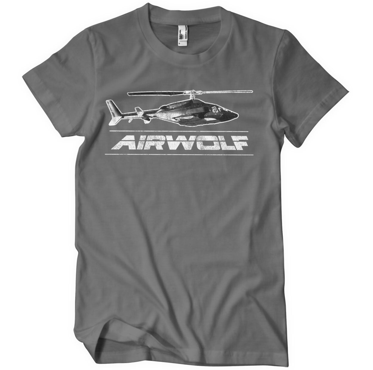 Airwolf Distressed T-Shirt showcasing Distressed design
