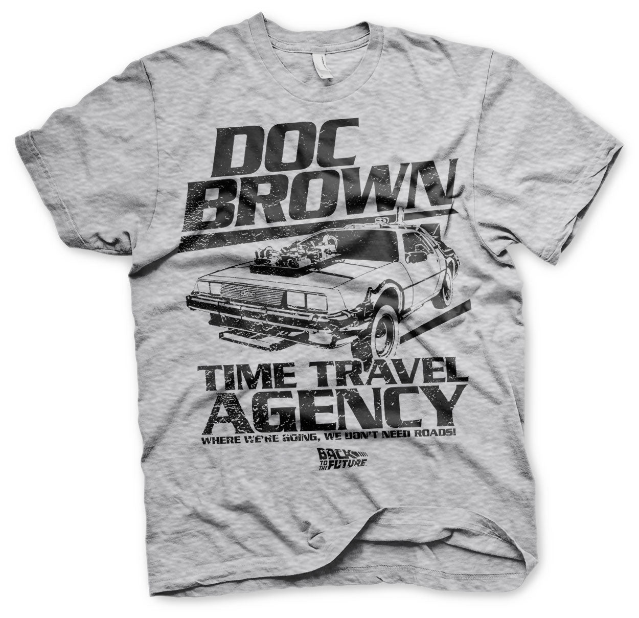 Back to the Future - Doc Brown Time Travel Agency Mens T-Shirt