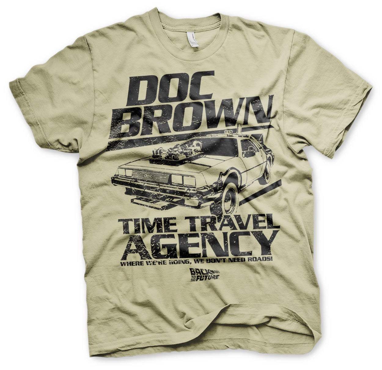 Back to the Future - Doc Brown Time Travel Agency Mens T-Shirt