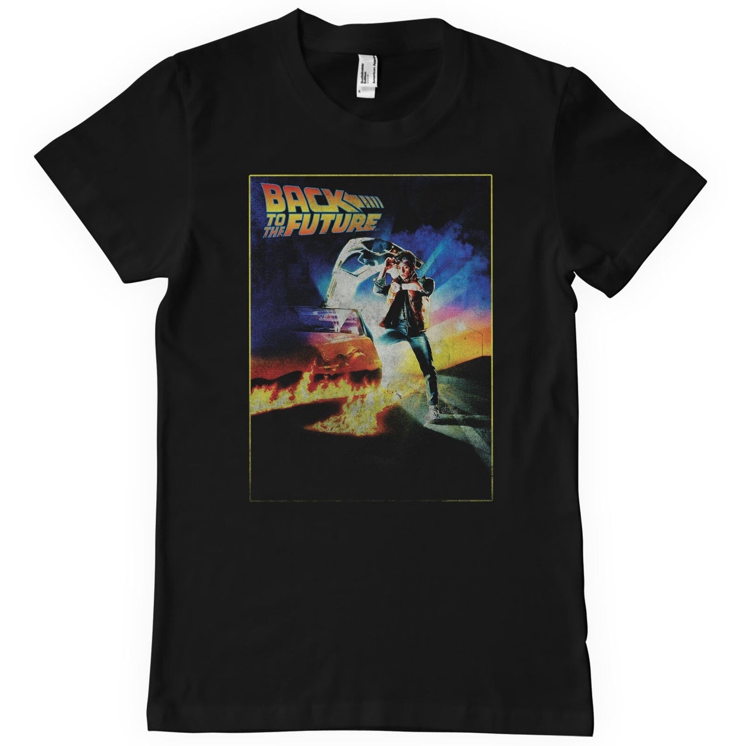 Back To The Future Vintage Poster T-Shirt showcasing Vintage Poster design