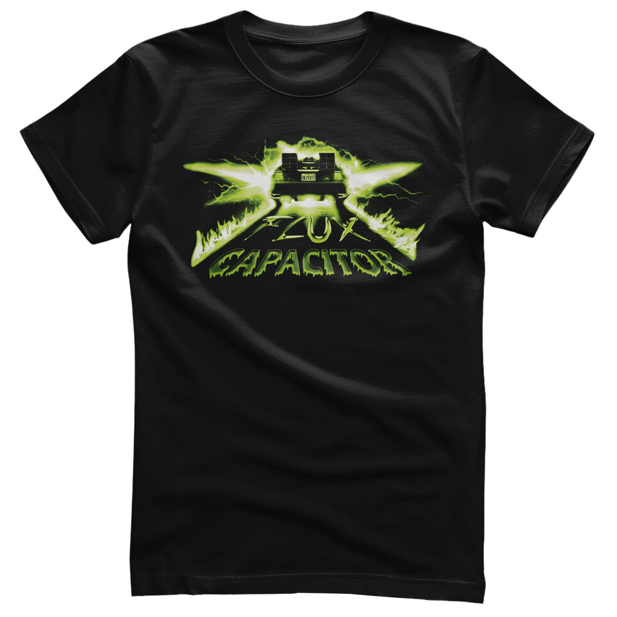 Back to the Future - Neon Flux Capacitor Mens T-Shirt