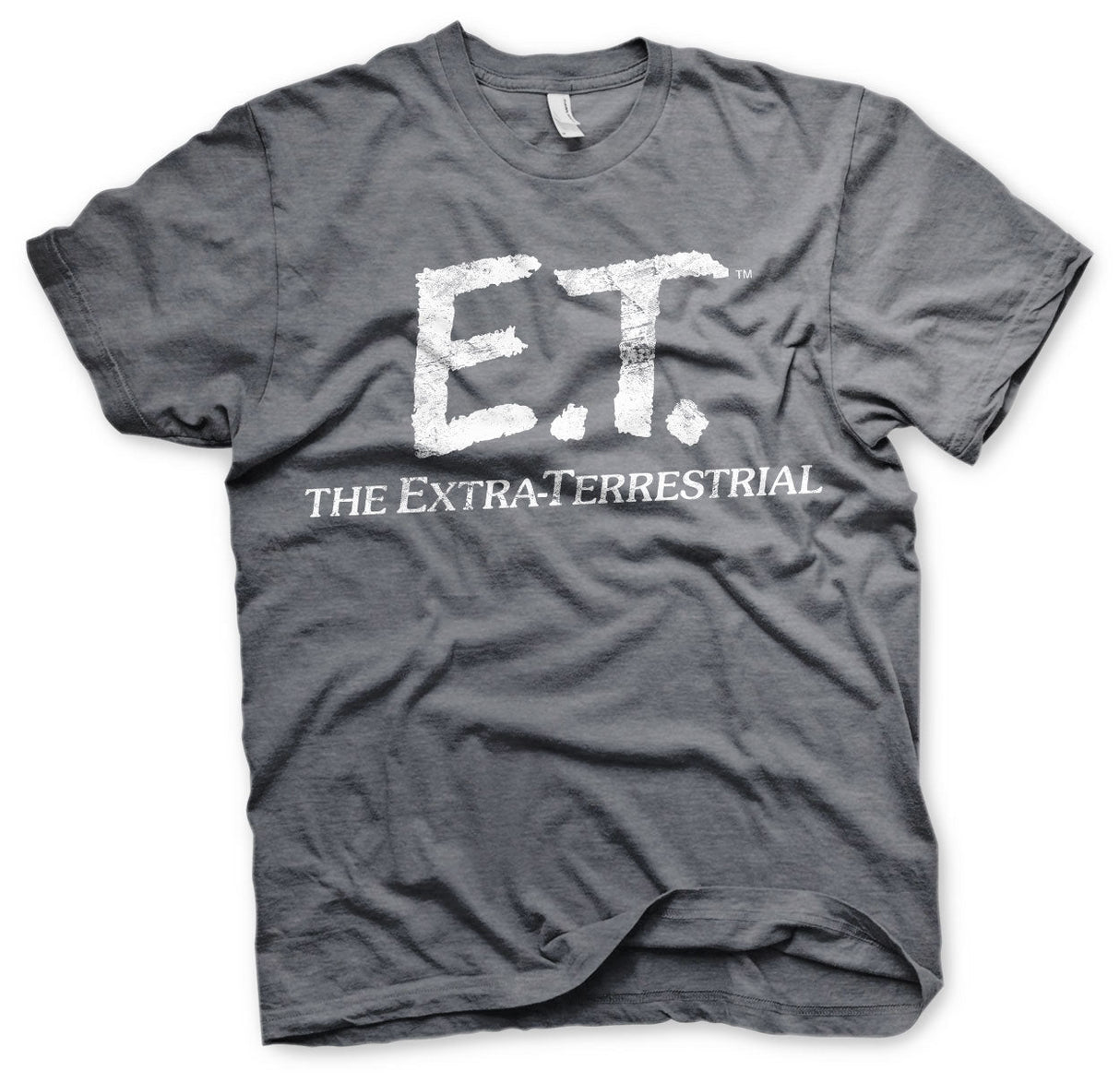 E.T. - Extra-Terrestrial Distressed Logo Mens T-Shirt