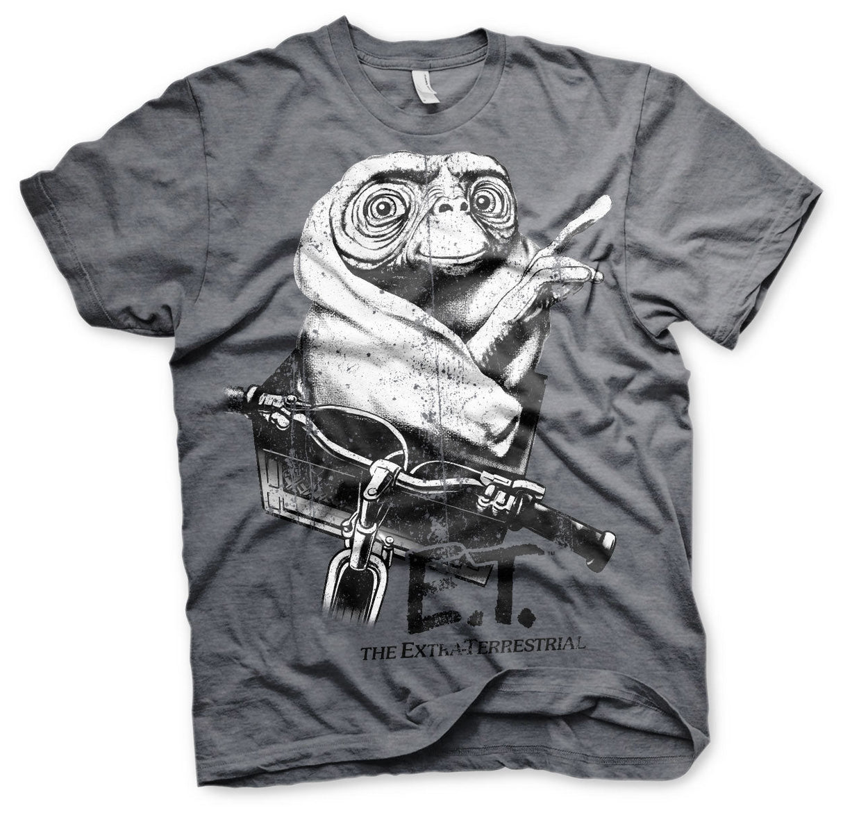 E.T. - Biking Distressed Mens T-Shirt