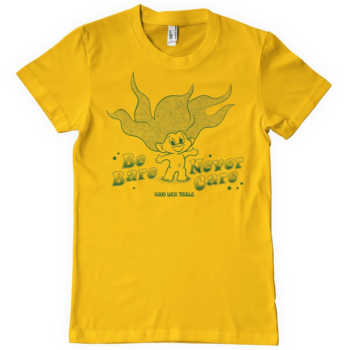 Good Luck Trolls - Be Bare Never Care Mens T-Shirt