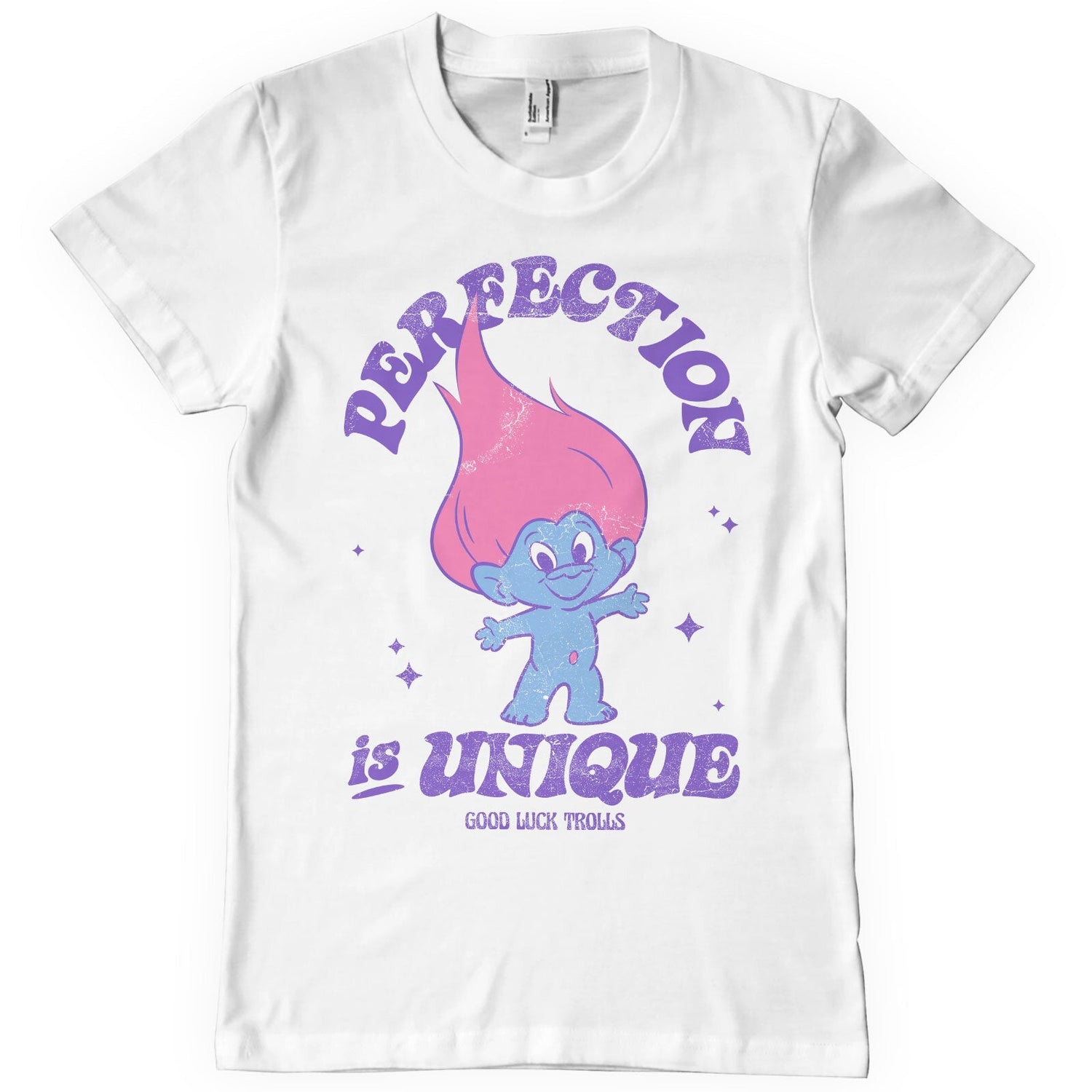 Good Luck Trolls - Perfection is Unique Mens T-Shirt