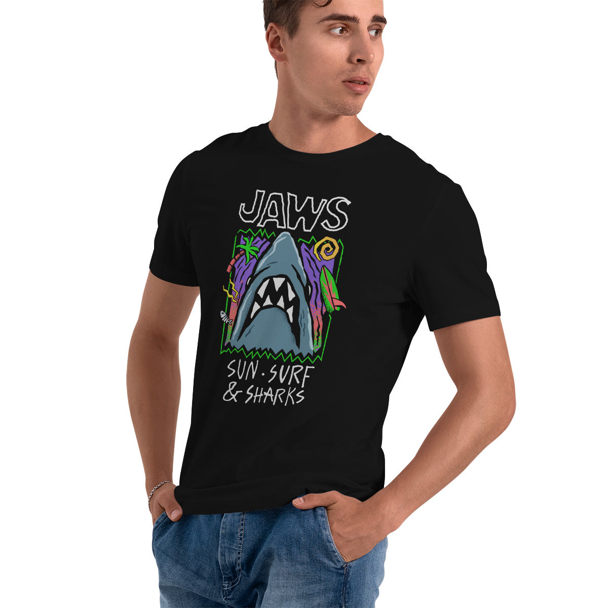 JAWS - Sun Surf & Sharks Mens T-Shirt