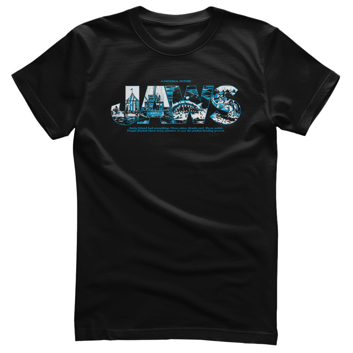 JAWS - Logo Scenes Mens T-Shirt