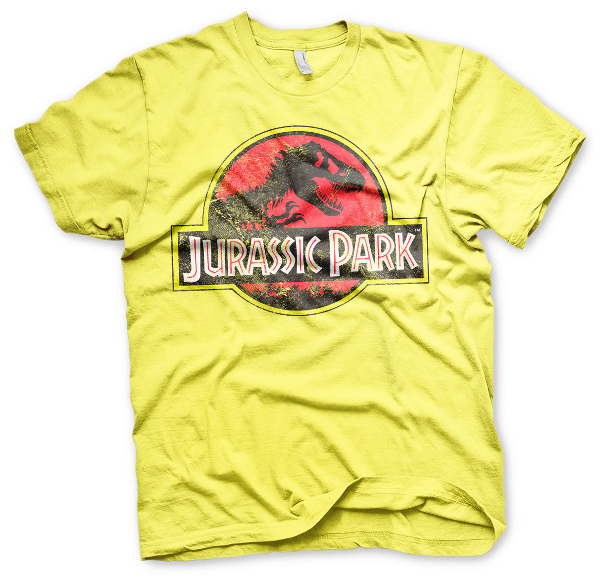 Jurassic Park - Distressed Logo Mens T-Shirt