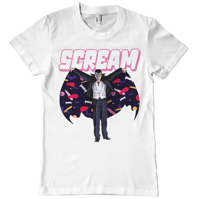Universal Monsters - Dracula - Scream Mens T-Shirt