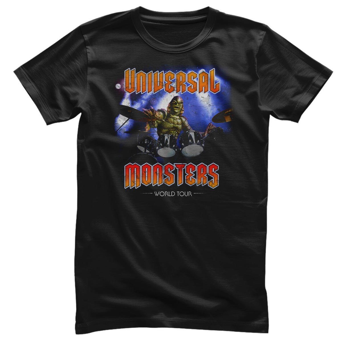 Universal Monsters - World Tour - Creature From The Black Lagoon Mens T-Shirt