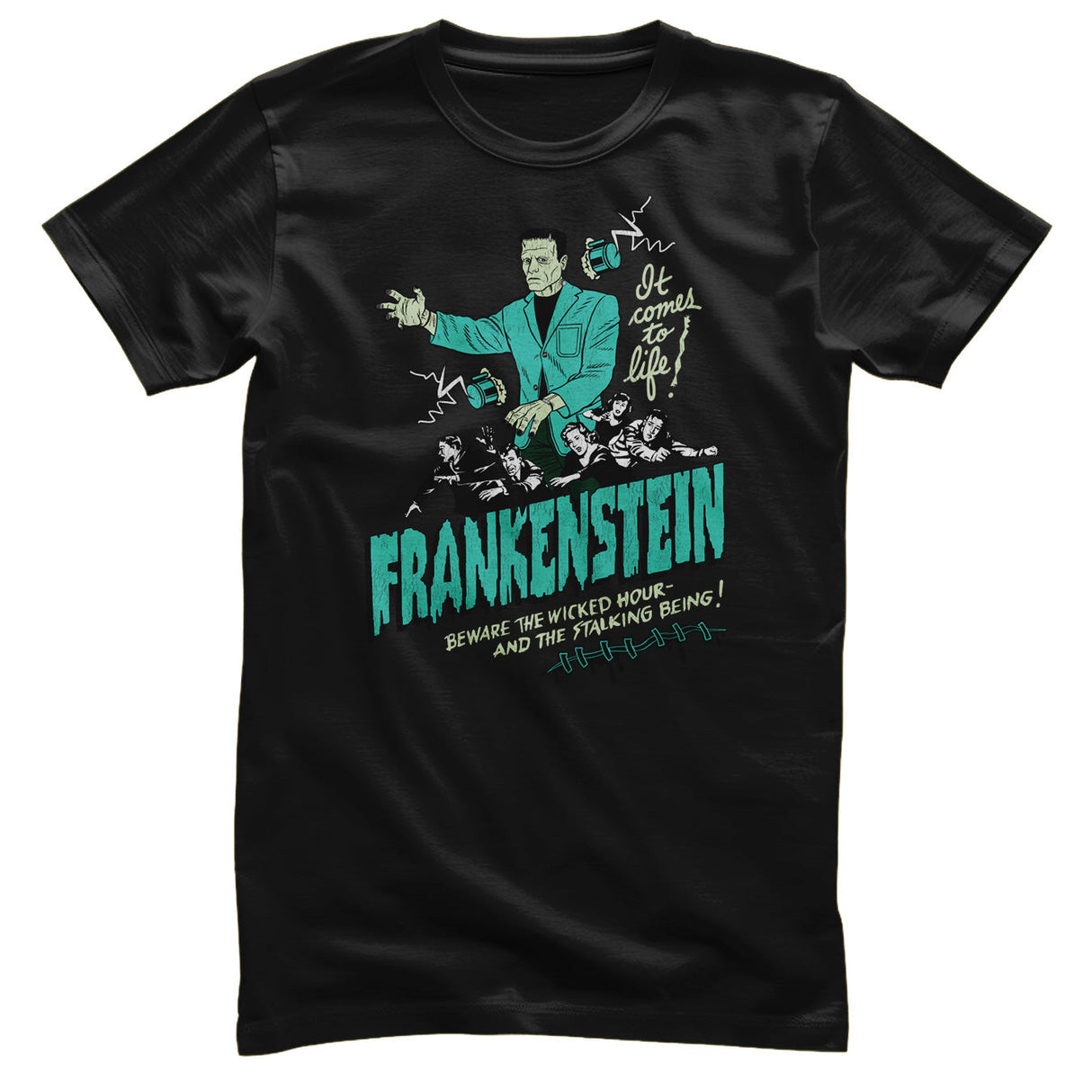 Universal Monsters - Frankenstein - Wicked Hour Mens T-Shirt
