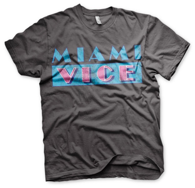 Miami Vice - Distressed Logo Mens T-Shirt