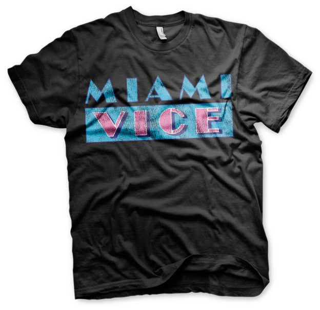 Miami Vice - Distressed Logo Mens T-Shirt