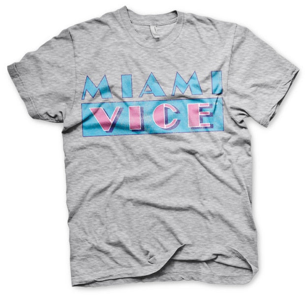Miami Vice - Distressed Logo Mens T-Shirt