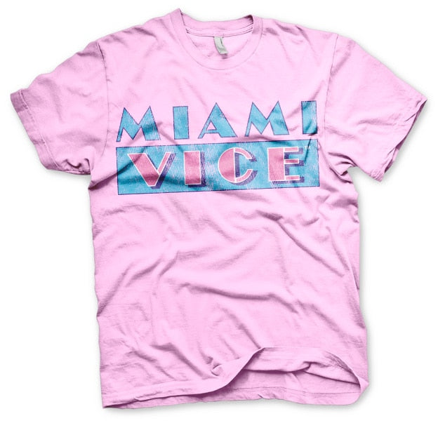 Miami Vice - Distressed Logo Mens T-Shirt