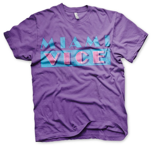 Miami Vice - Distressed Logo Mens T-Shirt