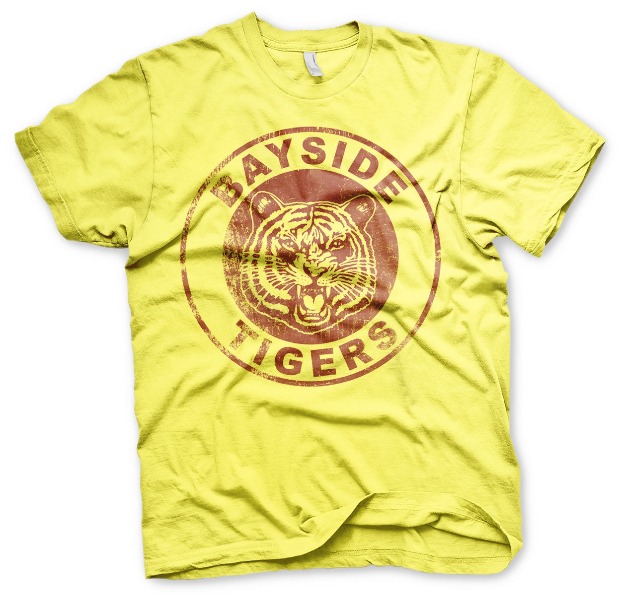 Saved By The Bell - Bayside Tigers Washed Logo Mens T-Shirt
