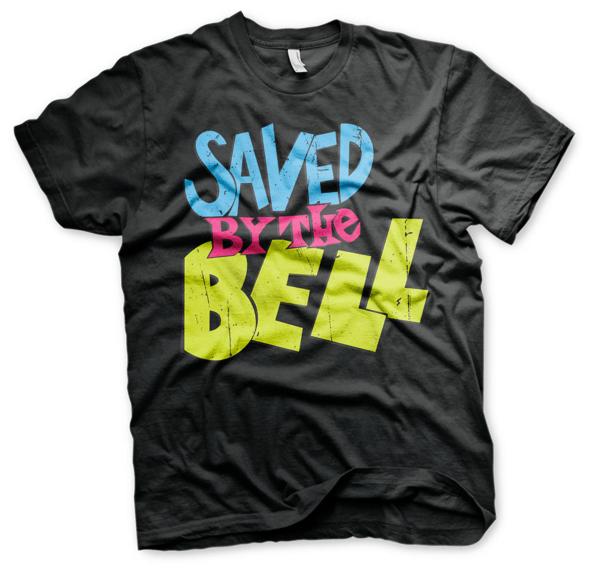 Saved By The Bell - Distressed Logo Mens T-Shirt
