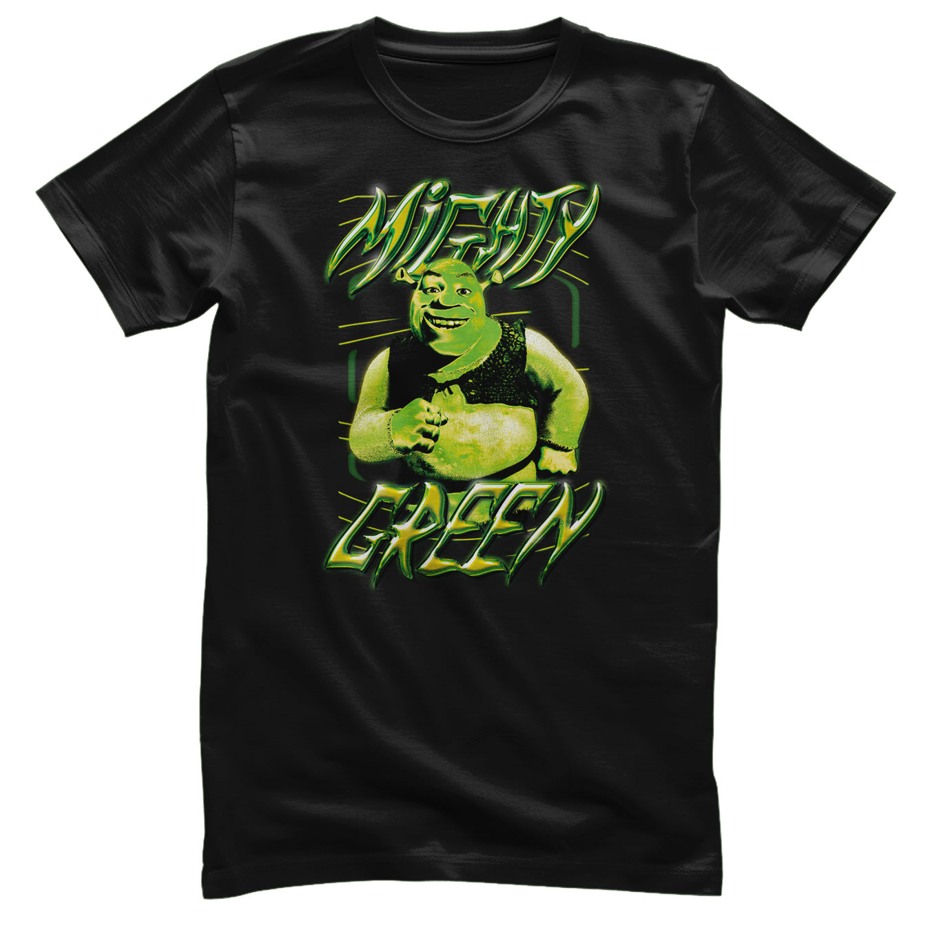 Shrek - Mighty Green Graffiti Mens T-Shirt