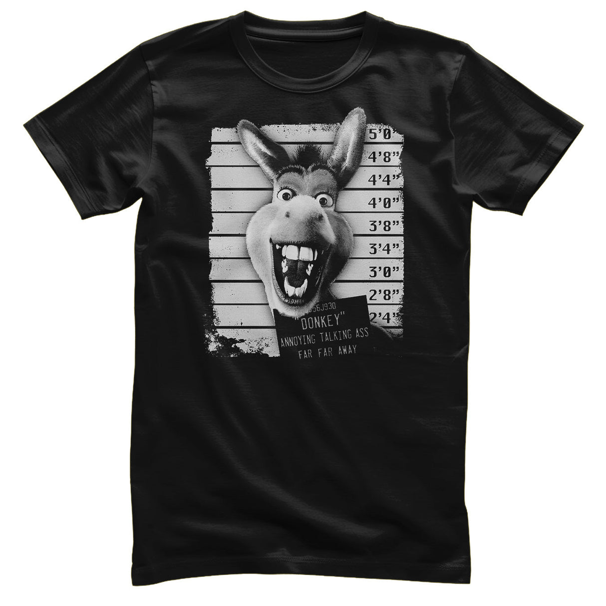 Shrek - Donkey MugShot Mens T-Shirt
