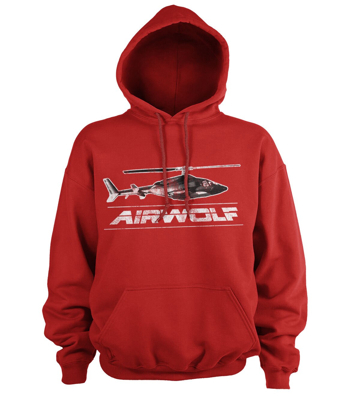 Airwolf Distressed Hoodie showcasing Distressed design