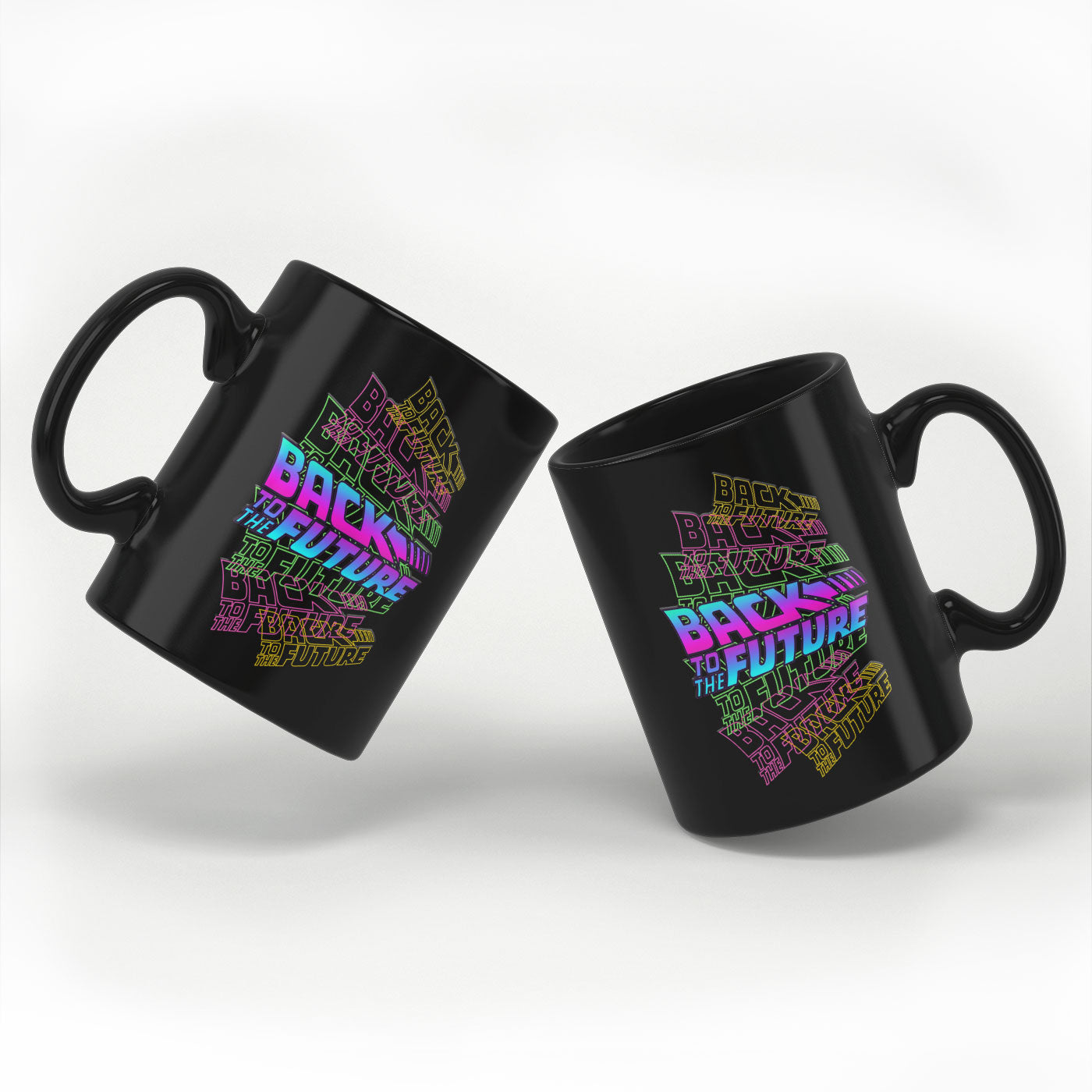 Back to the Future - Neon Logos Coffee Mug