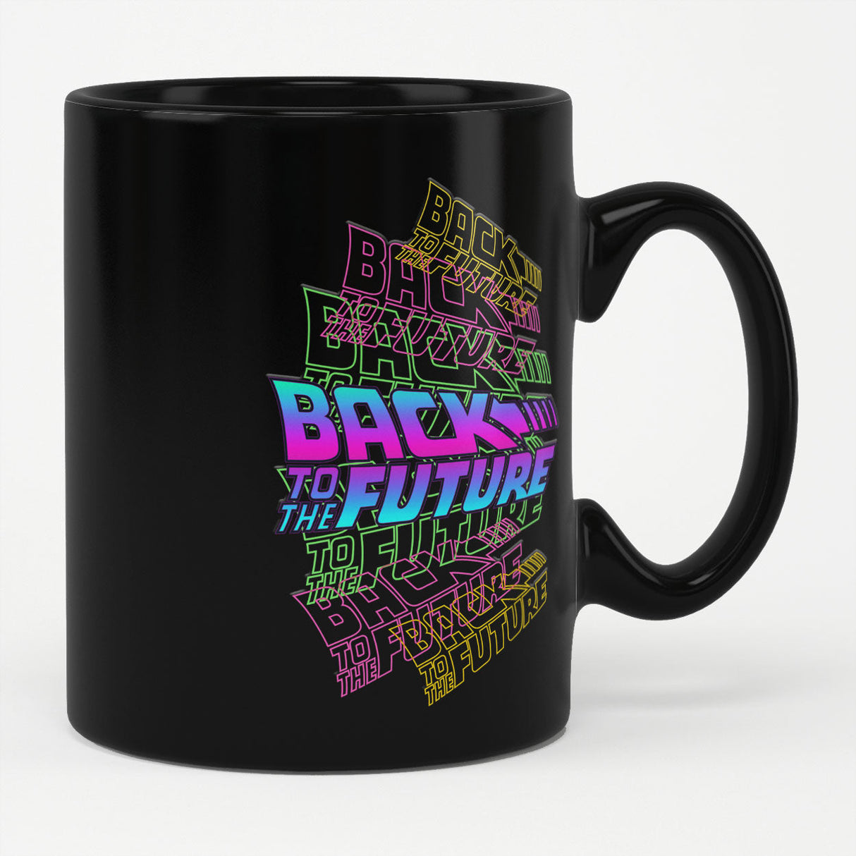 Back to the Future - Neon Logos Coffee Mug