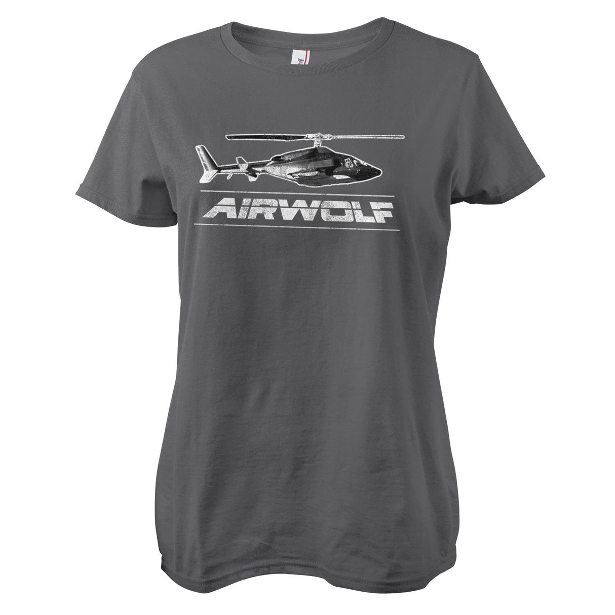 Airwolf Distressed Girly Tee showcasing Distressed design