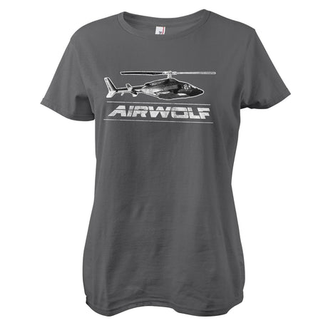 Airwolf Distressed Girly Tee showcasing Distressed design