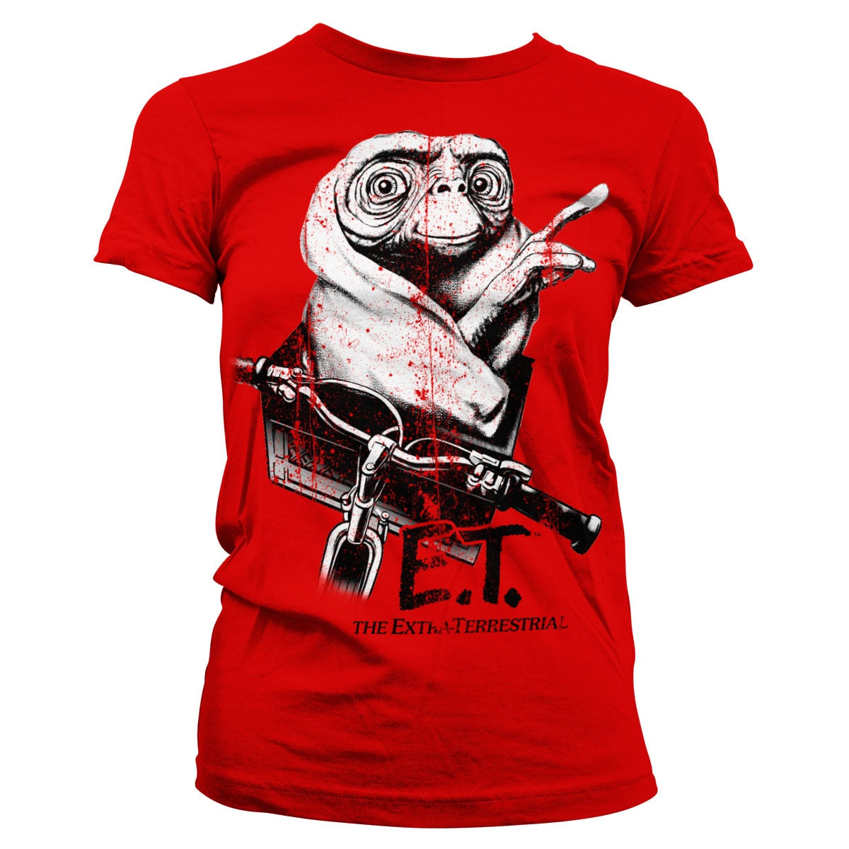 E.T. - Biking Distressed Women T-Shirt