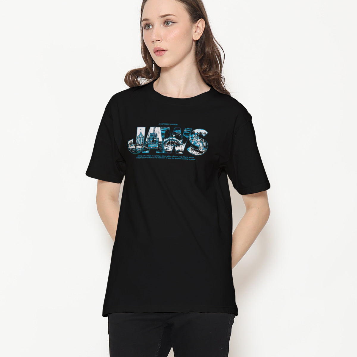 JAWS - Logo Scenes Women T-Shirt