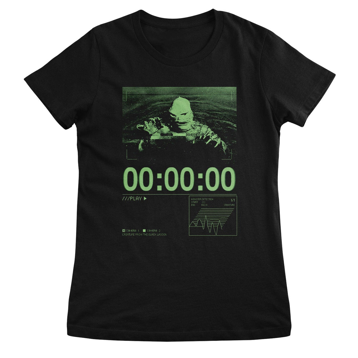 Universal Monsters - Creature From The Black Lagoon on CCTV Women T-Shirt