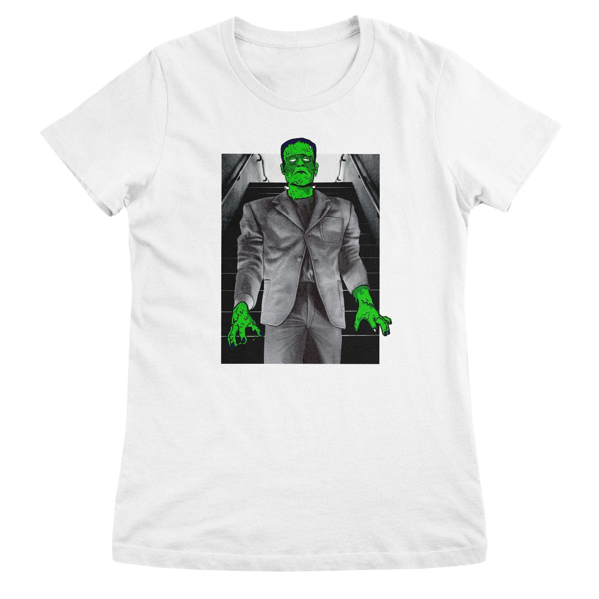 Universal Monsters - Frankenstein Street Mashup Women T-Shirt