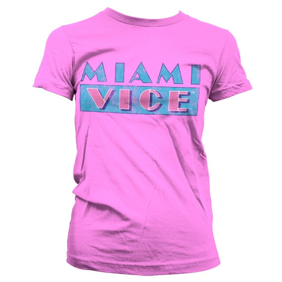 Miami Vice - Distressed Logo Women T-Shirt