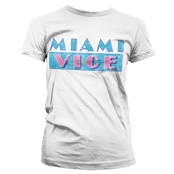 Miami Vice - Distressed Logo Women T-Shirt