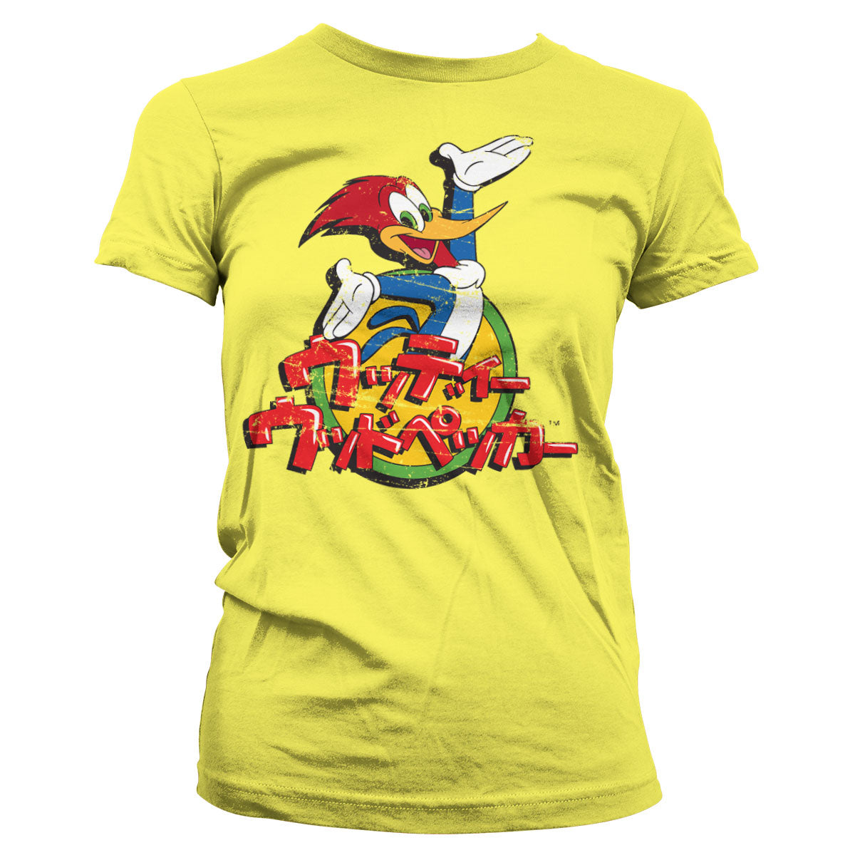 Woody Woodpecker - Washed Japanese Logo Women T-Shirt