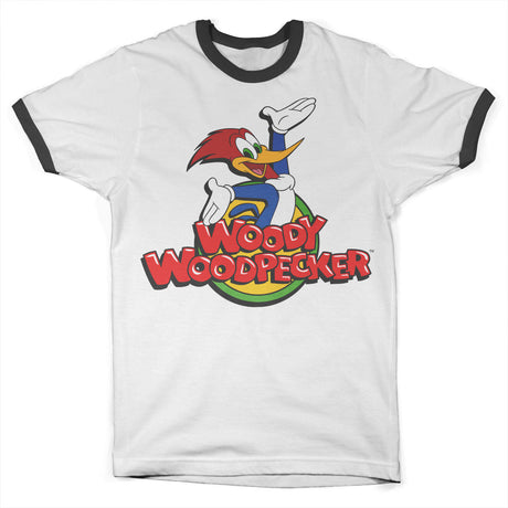 Woody Woodpecker - Classic Logo Ringer Mens T-Shirt