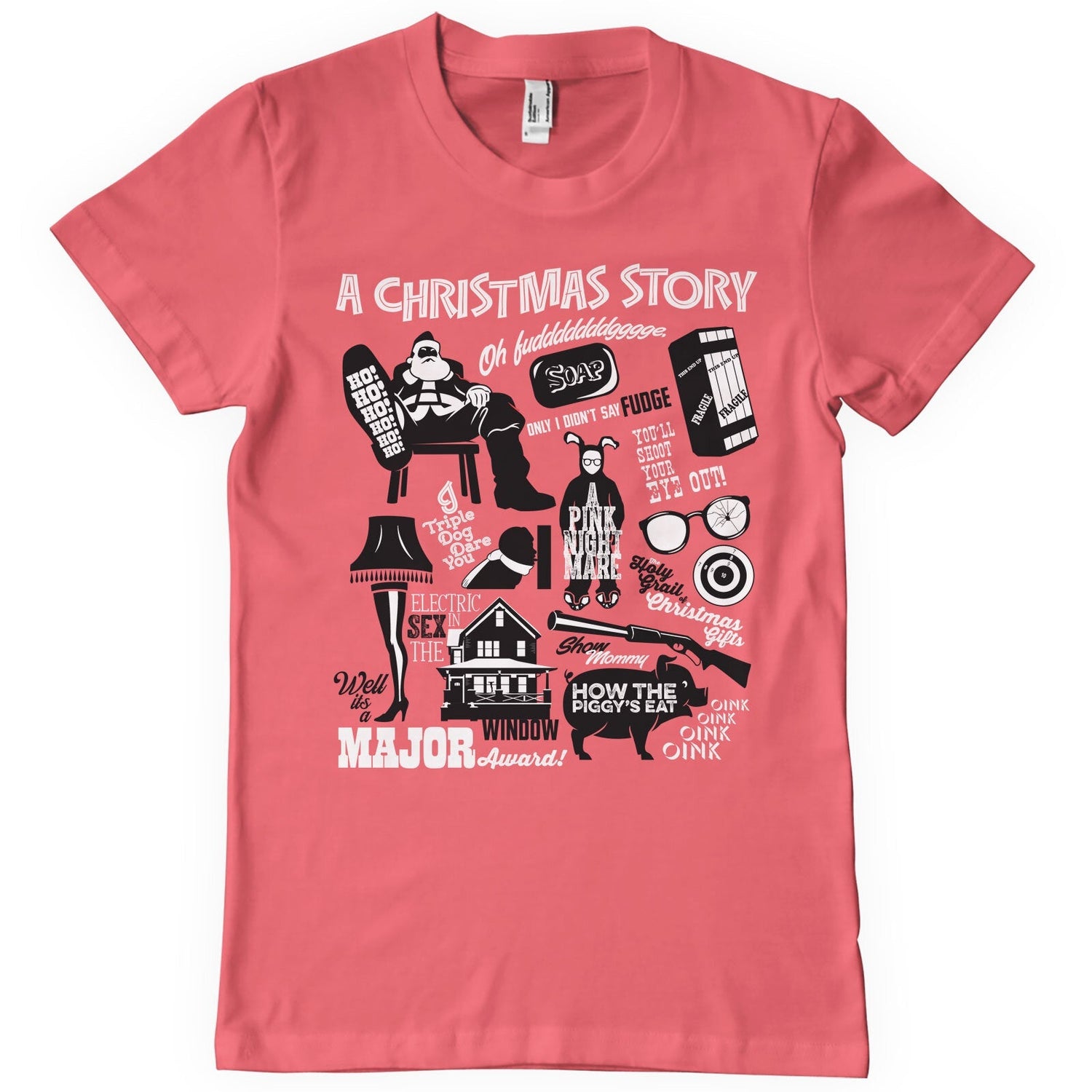 A Christmas Story icons T-Shirt showcasing icons design