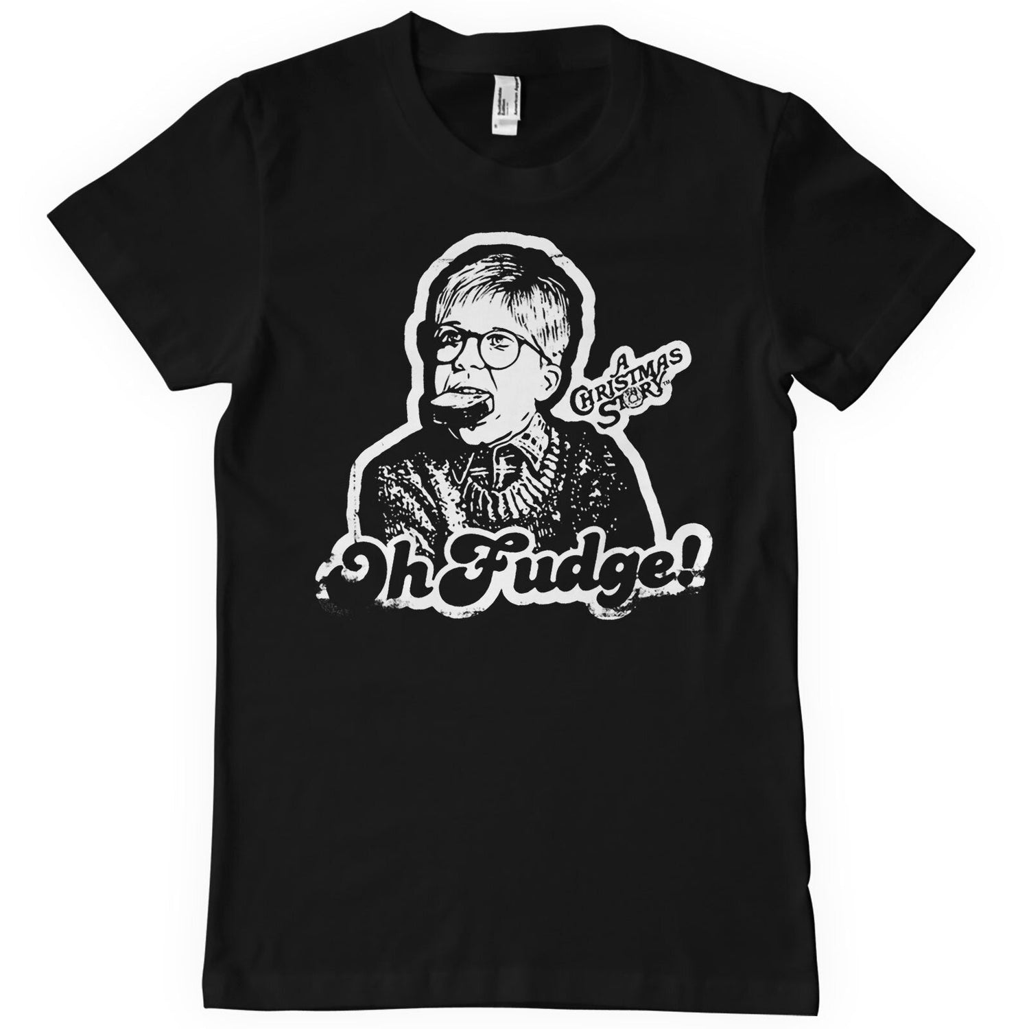 A Christmas Story - Oh Fudge T-Shirt showcasing - Oh Fudge design