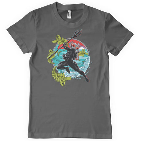 Aquaman - Surfing Black Manta T-Shirt showcasing - Surfing Black Manta design
