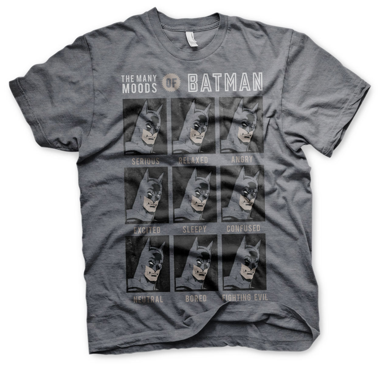 Batman - The Many Moods Of Batman Mens T-Shirt