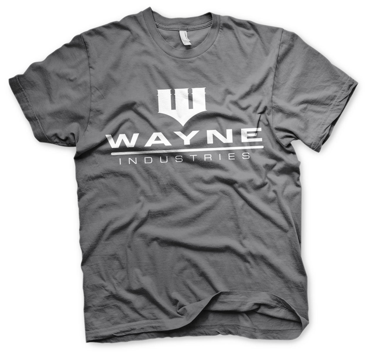 BATMAN Officially Licensed Wayne Industries Logo Mens T-Shirt showcasing Officially Licensed Wayne Industries Logo Mens design