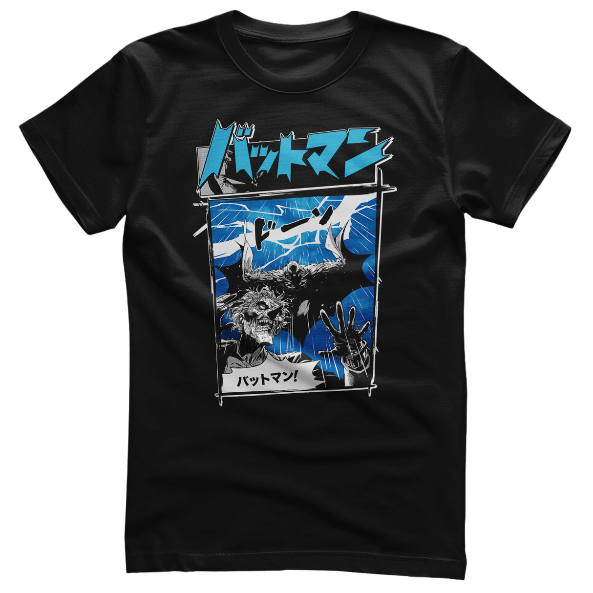 Batman - & Joker Japanese Mashup Mens T-Shirt