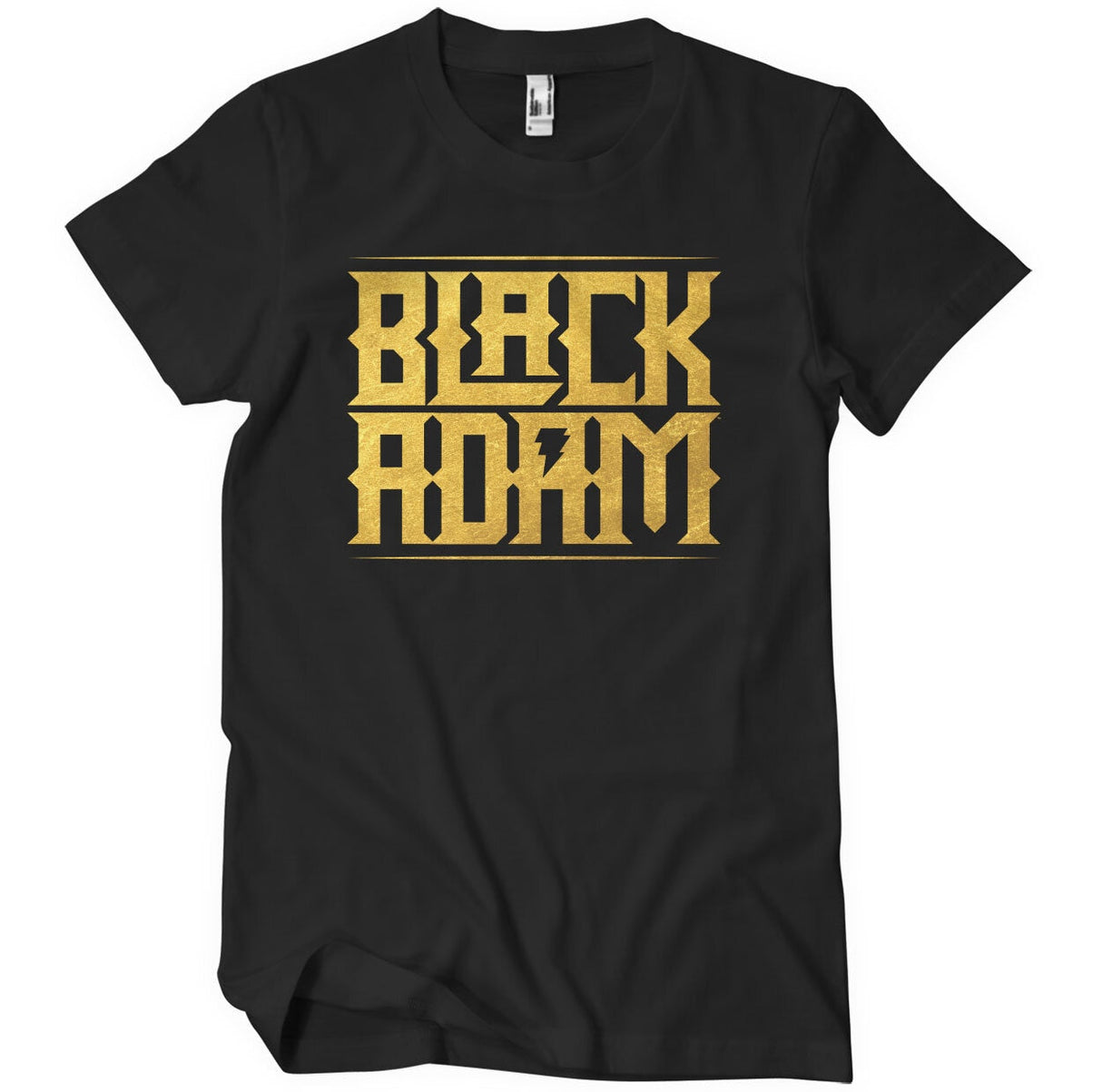 Black Adam - Gold Logo Mens T-Shirt