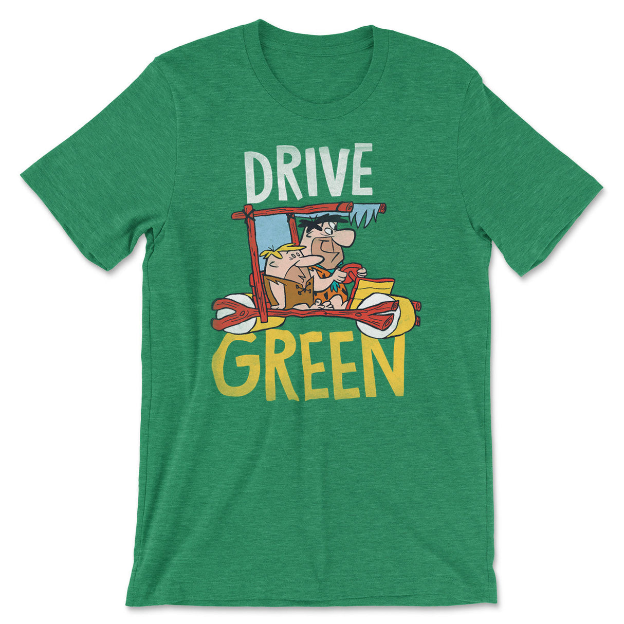 The Flintstones - Drive Green Mens T-Shirt