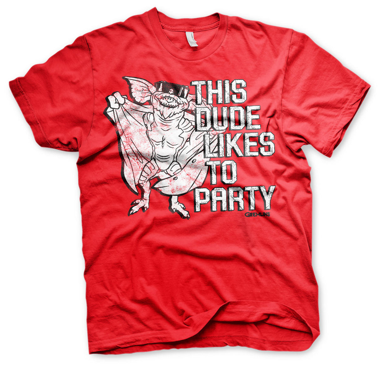 Gremlins - This Dude Likes to Party Mens T-Shirt