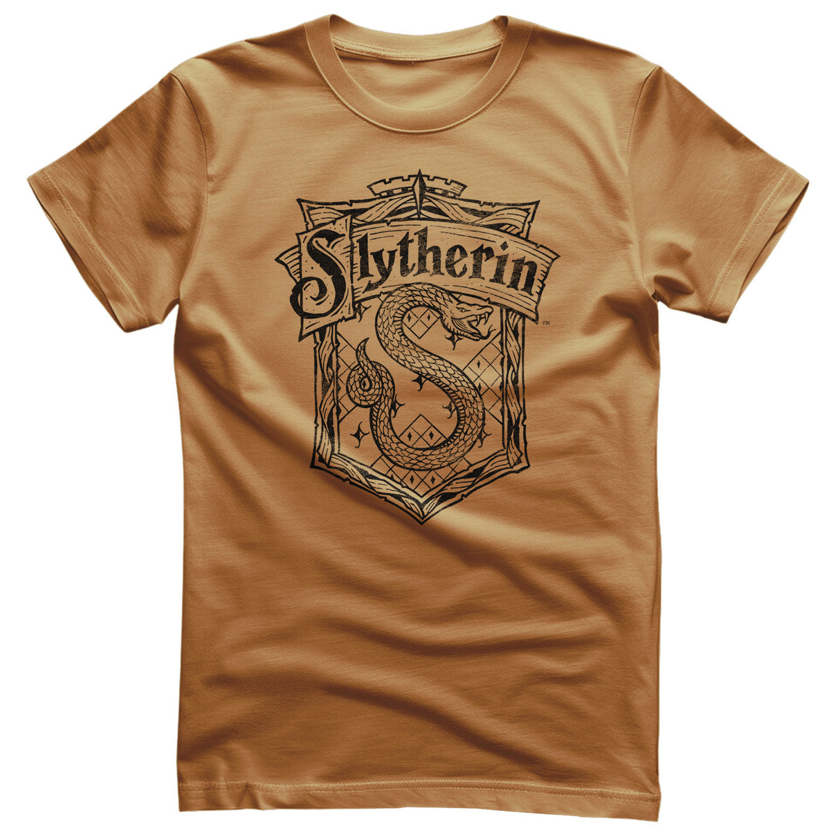 Harry Potter - Slytherin Washed Crest Mens T-Shirt
